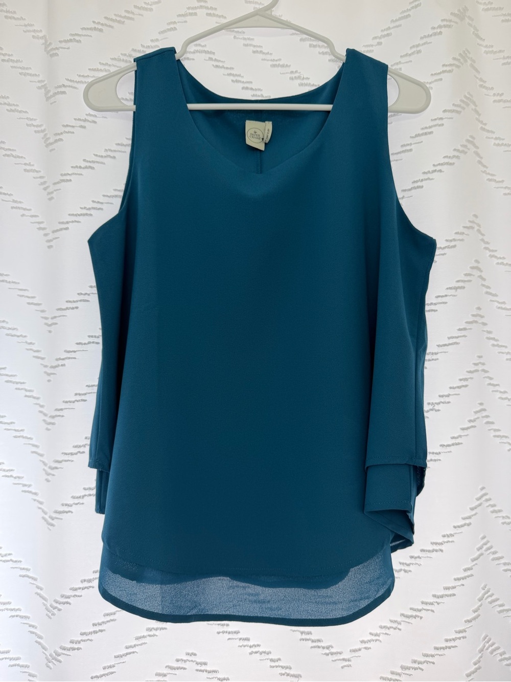 Paper Crane Teal Sleeveless Top